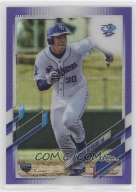 2021 Topps Chrome NPB Nippon Professional Baseball - [Base] - Purple Refractor #68 - Hironori Miyoshi /299