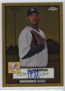 2021 Topps Chrome Platinum Anniversary - Autographs - Gold Refractor #PA-CCS - CC Sabathia /50