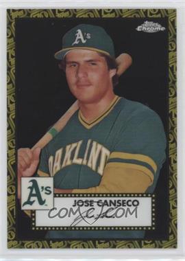 2021 Topps Chrome Platinum Anniversary - [Base] - Black & Gold 70th Refractor #579 - Jose Canseco /10