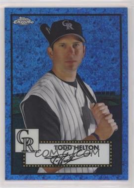 2021 Topps Chrome Platinum Anniversary - [Base] - Blue Mini-Diamond Refractor #524 - Todd Helton /199