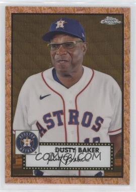 2021 Topps Chrome Platinum Anniversary - [Base] - Gold & Rose Gold 70th Wave Refractor #583 - Dusty Baker /50