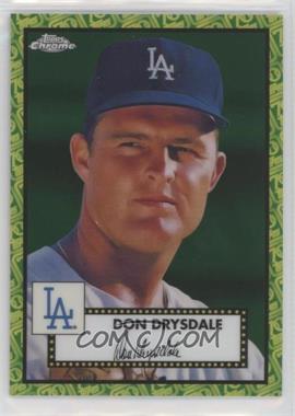 2021 Topps Chrome Platinum Anniversary - [Base] - Green & Yellow 70th Refractor #339 - Don Drysdale /99 [EX to NM]