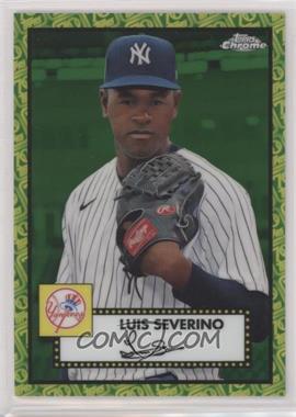 2021 Topps Chrome Platinum Anniversary - [Base] - Green & Yellow 70th Refractor #350 - Luis Severino /99