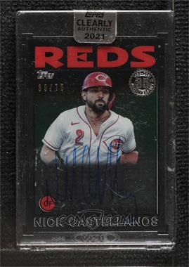 2021 Topps Clearly Authentic Autographs - 1986 Topps Baseball - Black #86TBA-NC - Nick Castellanos /75 [Uncirculated]