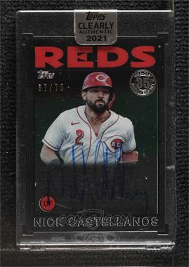 2021 Topps Clearly Authentic Autographs - 1986 Topps Baseball - Black #86TBA-NC - Nick Castellanos /75 [Uncirculated]