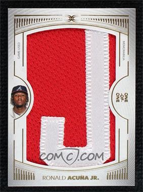 2021 Topps Definitive Collection - Definitive Nameplate Collection #DNC-RA - Ronald Acuna Jr. /1