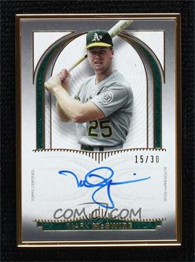 2021 Topps Definitive Collection - Framed Autograph Collection #DCFA-MM - Mark McGwire /30