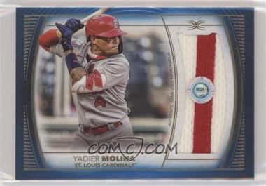 2021 Topps Definitive Collection - Jumbo Relic Collection - Blue #DJR-YM - Yadier Molina /30