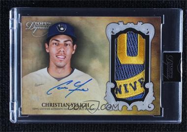 2021 Topps Dynasty - Autograph Patches - Silver #DAP-CY4 - Christian Yelich /5 [Uncirculated]