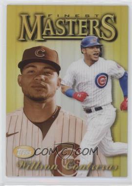 2021 Topps Finest - 1997 Topps Finest Masters - Gold Refractor #97FM-WC - Willson Contreras /50 - Courtesy of COMC.com