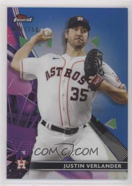 2021 Topps Finest - [Base] - Blue Refractor #41 - Justin Verlander /150