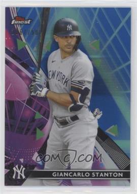 2021 Topps Finest - [Base] - Purple/Aqua Vapor Refractor #85 - Giancarlo Stanton /250