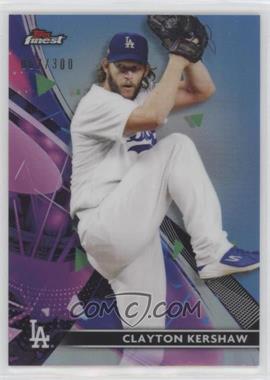 2021 Topps Finest - [Base] - Sky Blue Refractor #35 - Clayton Kershaw /300