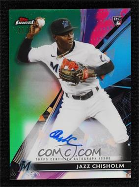 2021 Topps Finest - Finest Autographs - Green Refractor #FA-JCH - Jazz Chisholm /99