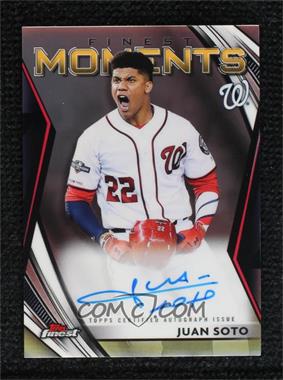 2021 Topps Finest - Finest Moments Autographs #FMA-JS - Juan Soto