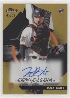 2021 Topps Finest - Finest Rookies Design Variation Autographs - Gold Refractor #FRDA-JB - Joey Bart /50