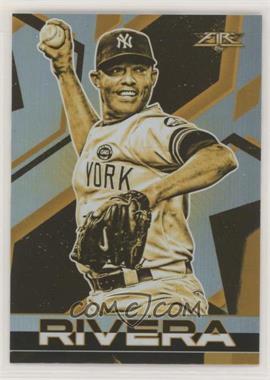 2021 Topps Fire - [Base] - Gold Minted #198 - Mariano Rivera