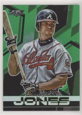 2021 Topps Fire - [Base] - Green #141 - Chipper Jones /199