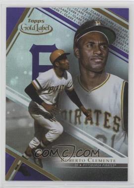 2021 Topps Gold Label - [Base] - Class 1 Purple #42 - Roberto Clemente /99