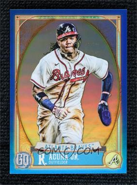 2021 Topps Gypsy Queen - [Base] - Box Topper Chrome Blue Refractor #277 - Ronald Acuna Jr. /99
