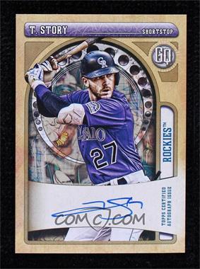 2021 Topps Gypsy Queen - Gypsy Queen Autographs - Bazooka Back #GQA-TS - Trevor Story /25