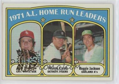 2021 Topps Heritage - 1972 Topps 50th Anniversary Buybacks #90 - League Leaders - Bill Melton, Norm Cash, Reggie Jackson