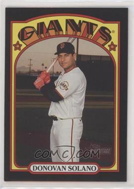 2021 Topps Heritage - [Base] - Black Border #162 - Donovan Solano /50