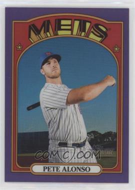 2021 Topps Heritage - [Base] - Hot Box Chrome Purple Refractor #31 - Pete Alonso