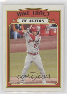 2021 Topps Heritage - [Base] #170 - In Action - Mike Trout