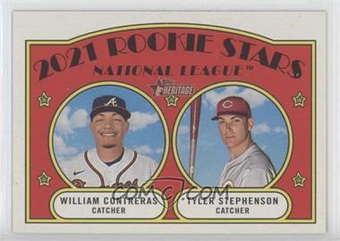 2021 Topps Heritage - [Base] #324.2 - Wrong Back Variation - William Contreras, Tyler Stephenson (Mark Melancon Back)