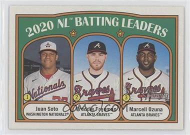 2021 Topps Heritage - [Base] #85.1 - League Leaders - Juan Soto, Marcell Ozuna, Freddie Freeman