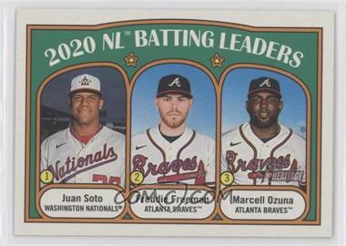 2021 Topps Heritage - [Base] #85.1 - League Leaders - Juan Soto, Marcell Ozuna, Freddie Freeman