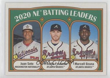 2021 Topps Heritage - [Base] #85.1 - League Leaders - Juan Soto, Marcell Ozuna, Freddie Freeman