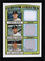 Aaron Judge, Gary Sanchez, Gleyber Torres #/25