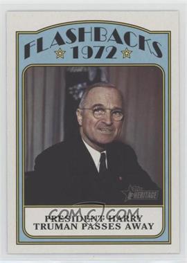 2021 Topps Heritage - News Flashbacks #NF-HT - President Harry Truman Passes Away