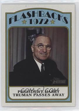 2021 Topps Heritage - News Flashbacks #NF-HT - President Harry Truman Passes Away