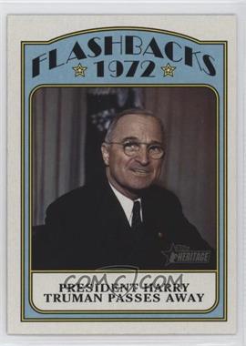 2021 Topps Heritage - News Flashbacks #NF-HT - President Harry Truman Passes Away