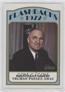 2021 Topps Heritage - News Flashbacks #NF-HT - President Harry Truman Passes Away