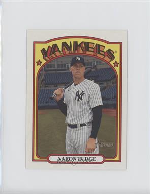 2021 Topps Heritage - Oversized 1972 Topps Box Toppers #OB-AJ - Aaron Judge /1000
