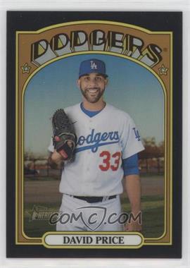 2021 Topps Heritage High Number - [Base] - Chrome Black Border Refractor #637 - David Price /72