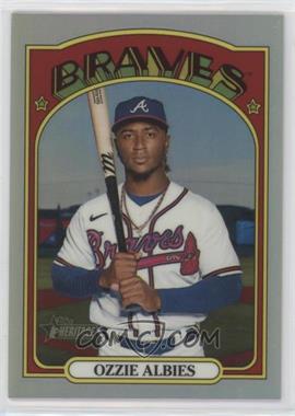 2021 Topps Heritage High Number - [Base] - Chrome Refractor #558 - Ozzie Albies /572