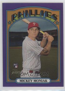 2021 Topps Heritage High Number - [Base] - Hot Box Chrome Purple Refractor #653 - Mickey Moniak