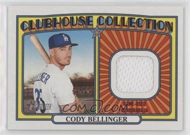 2021 Topps Heritage High Number - Clubhouse Collection Relics #CC-CBR - Cody Bellinger