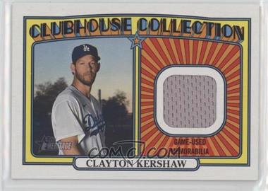 2021 Topps Heritage High Number - Clubhouse Collection Relics #CC-CK - Clayton Kershaw