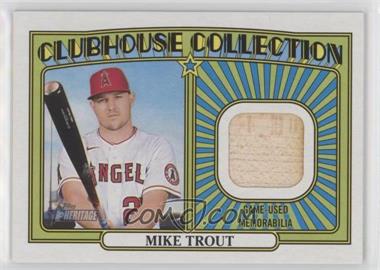 2021 Topps Heritage High Number - Clubhouse Collection Relics #CC-MT - Mike Trout