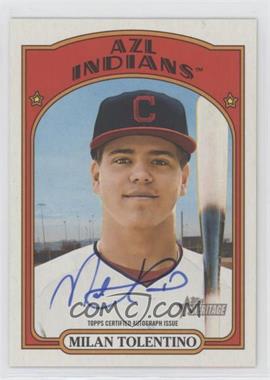 2021 Topps Heritage Minor League Edition - Real One Autographs #ROA-MT - Milan Tolentino