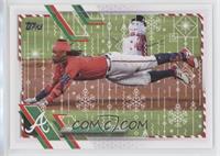 SP Rare Variation - Ronald Acuña Jr. (Snowman in Background)