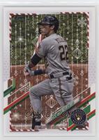 SP Rare Variation - Christian Yelich (Candy Cane Bat)