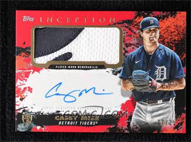 2021 Topps Inception - Autograph Patch - Red #APC-CM - Casey Mize /25