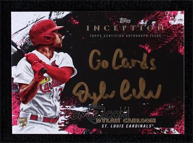 2021 Topps Inception - Silver Signings - Gold Ink Inception #SS-DC - Dylan Carlson /1